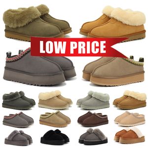 2024 Boots Boots Tasman Slippers Chestnut ugissg fur slides sheepes tazz mules womenu men mini platform boot boots boots winter upperq warm warm