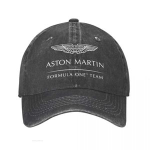 Bola Caps Aston Martin F1 Unisex Boné de Beisebol Fórmula 1 Equipe Angustiado Denim Lavado Chapéu Vintage Exercícios ao Ar Livre SnapbackKL21