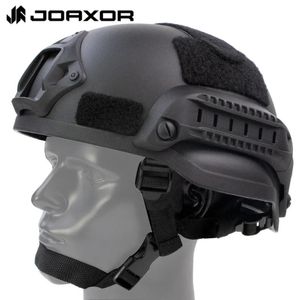 Caschi tattici JOAXOR Airsoft Paintball MICH 2002 Casco con guida laterale NVG Mount 231117