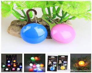 PET LED -lampan Pendant Bell Dog Cat Waterproof Illuminated Collar Safety Night Walking Lights Dogs Pendants Blinkar Collar XDH0984362159