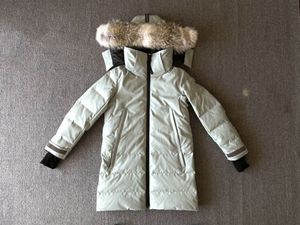 Piumini invernali da donna CG Kenton Parka Real Raccoon Collo in pelliccia con cappuccio Cappotto Downs Parka caldo spesso da uomo Nero Outlet Sport all'aria aperta verde militare