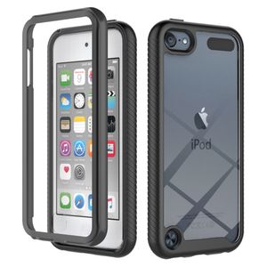 Odporne wstrząsy Clear PC Cases Wbudowany ochraniacz ekranu TPU Bumper Rugged Defender Cover do iPoda Touch 5/Touch 6/Touch 7 Case Telefon