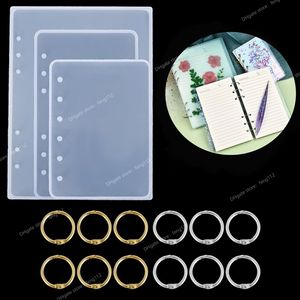 DIY Notebook Cover Resin Mold Crystal UV Epoxy Silicone Molds Transparent Book Creative Gift Resin Casting Molds Resin Craft Jewelry AccessoriesJewelry Tools