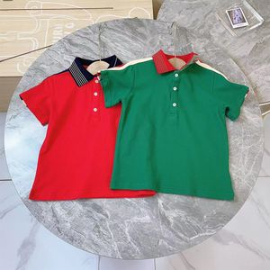 T-Shirts Çocuk Pamuk Polo Gömlek Kısa Kollu Yaz Çocuk Giyim Yakışıklı Erkek ve Kızlar Pamuk Rahat Nefes Alabilir T-Shir 230418