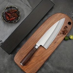 Coltello da cucina in acciaio inossidabile da 1 pezzo, coltello da sushi portatile, coltello da taglio per carne per campeggio domestico ed esterno