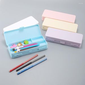 Transparent Plastic Pencil Box For Students Without Printing Simple Low Carbon Environmental Protection Case