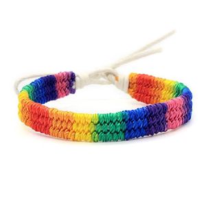 Andra armband Rainbow Armband Handvävda armband Par Friendship Fashion Accessories Drop Leverans smycken Armband Dhsyg