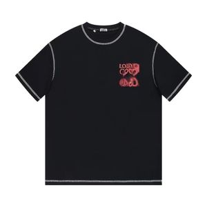 Koszulki mody damskie projektant T-shirt oryginalny loeweshirt loeweve tank tank haftowany wzór wiosna/lato krótkie rękaw 387