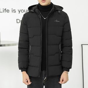 Schwarze Pufferjacken für kaltes Wetter, Winter-Bubble-Puffermantel, Jacke für Herren, hochwertige Puffer-Daunenjacken