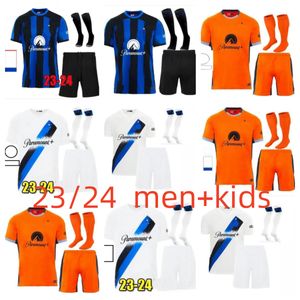 S-4xl Lukaku Soccer Jersey 23 24 Vidal Lautaro Eriksen Correa Alexis Inters Dzeko Mundoforms S Football Shirt 2023 2024 Men and Kids Kit