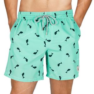 Herrstrandshorts boardshorts med mesh foder män badkläder strandkläder snabb torr badshorts badstammar för män vattensportsurfing strand shorts mens