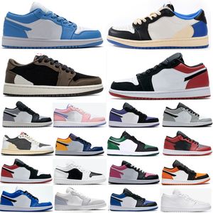 Jumpman 1 Buty do koszykówki OG Mężczyźni Kobiety 1s Czarny Phantom Dark Reverse Mocha Chicago Lost Found Starfish Patent hodowane trenery sportu na świeżym powietrzu