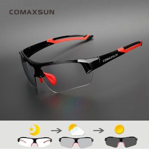 Utomhus Eyewear Comaxsun P Ochromiska cykelglasögon Misfärgning MTB Road Bike Sport Solglasögon Bicycle Goggles 2 Style 231118