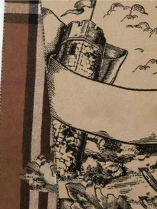 Klasyka Projektantka Kobiety Niebiański list w kratę druk Pure Cashmere Mężczyźni dwustronny szal szalik z hurtowym pudełkiem