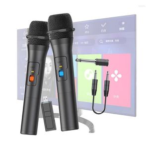 Microphones Wireless Microphone Handheld Multipurpose Mic With Rechargeable Receiver For Karaoke Singing Wedding DJ Party Speech
