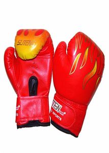 Novo 1 par crianças luvas de boxe mma karate guantes de boxeo kick boxe luva de boxe equipamento de boxe jumelle menino 3 12years229y9411188