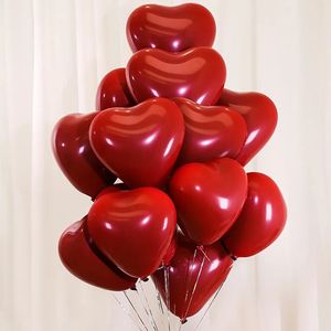 Weihnachtsdekorationen, 30,5 cm, herzförmiger Hochzeitsballon, hohe Metall-Latex-Ballons, Geburtstagsfeier, Vorschlagsszene, dekorierter lila-goldener Heliumballon 231117