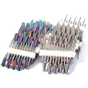 10pc Carbide Manicure Cutters Set Nail Drill Bits Gel Polish Remover Cutter Ceramic Strawberries for Nails Electric Files Tools Nail ToolsNail Drill Accessories