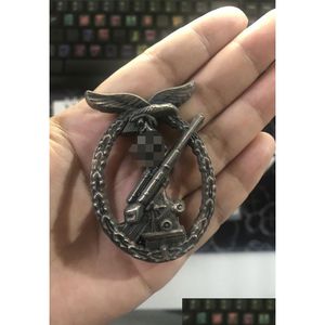 Artes e artesanato estilo vintage cruz alemã broche broche emblema presente antigo cavaleiro de prata em relevo pingente decoração entrega em casa dhzxh