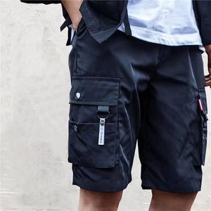 Männer Shorts Sommer Military Cargo Solide Multi Tasche Casual Fitness Lose Arbeit Hosen Männliche Taktische Jogger 230417