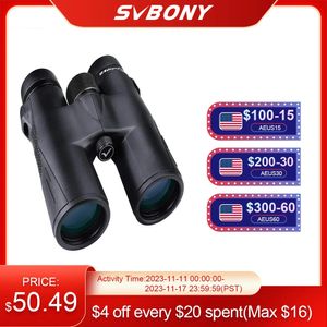 Telescopes SVBONY SV47 Binoculars 8x32 8x42 10x42 Professional IPX7 Waterproof camping equipment Survival FMC BAK4 for BirdWatch 231117