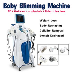 5-i-1 Cryo Fat Freezing Body Shaping Equipment V9 Cryolipolysis Vakuum Slimming Machine 40K Cavitation Lipo Laser Device