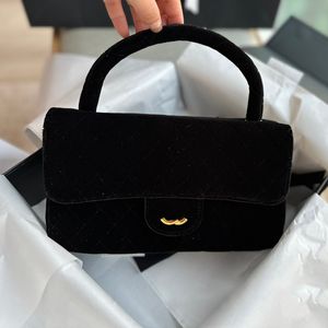Berömd designer mode tygväskor paris serienummer lyx kvinnor ny handväska fransk varumärke bokstav flip väska hösten och vinter högkvalitativ velor medeltida plånbok