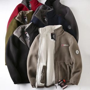 Piumino da uomo Parka invernale Polartec Uomo Casual Capispalla maschile Cappotti di velluto spesso Giacca a vento Giacche Uomo in pile caldo 2023 Abbigliamento 231118