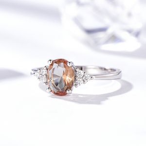 Zultanite Tanzanite Gemstone Ring for Women Solid 925 Sterling Silver Color Change Ring för bröllopsengagemang smycken fina smycken