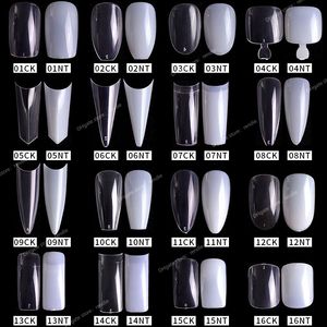 100/500st Pro White Clear V Straight Round End Full/Half Acrylic Ballet Coffin French False Nail Tips Fake Toenail Tips Manicure Nail Artfalse Nails Nail Art Tools