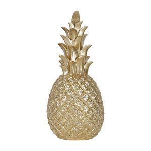 Oggetti decorativi Figurine Nordic Light Oggetti decorativi di lusso Resina Ananas Dorato Creativo Casa Soggiorno Portico Modello Sof Dhrsy