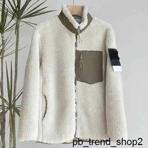 Stones Island Куртки Дизайнерские мужские Stones Island Мужские куртки Пальто Зимняя толстая толстовка с капюшоном на молнии с длинными рукавами Верхняя одежда в стиле ягненка с пальто cp comapny 1 H2AQ