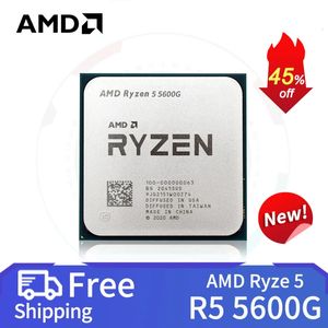 Процессоры Ryzen 5 5600g ПК геймерский процессор 65 Вт ddr4 de mesa soquete am4 sem холодильник 231117
