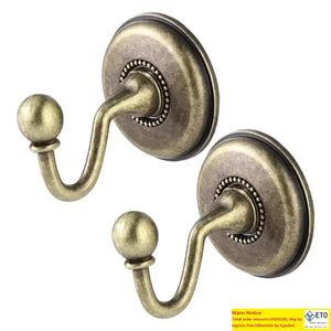 Outra decoração da casa Winomo 2pcs liga vintage Pommel Holdbacks Holdbacks Treyback Hooks Door Wall Hat Cabine