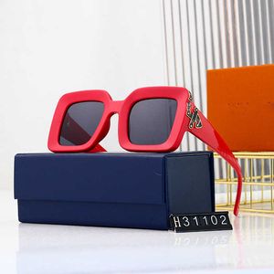 Designer de moda Lou Vut Luxury Cool Sunglasses 2022 New Women's Tiktok Big.
