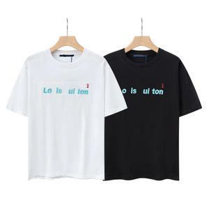 Men's wear design sport t shirt spring and summer color sleeve T-shirt holiday short sleeve casual letter printed shirt 004