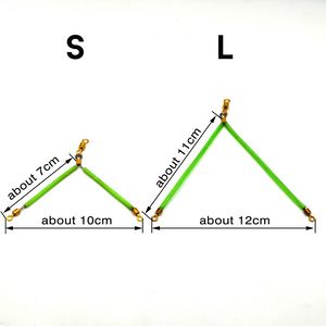 6 Stück leuchtende Edelstahl-Anti-Tangle-Booms mit Drehhaken-Köder-Anschlusszubehör für Meer-/Boots-Angelgerät