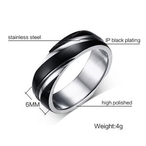 2023 Новые винтажные черные обручальные кольца из нержавеющей стали в стиле панк для женщин и мужчин, классические обручальные кольца, ювелирные изделия для вечеринок, модные ювелирные изделия, кольца