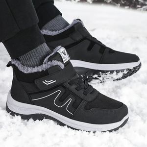 Boots 2024 Mens Women Slip On Winter Shoes For Men Waterproof Ankle Male Snow Botines Hiking Femininas 231117