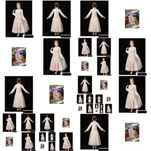 Christening Dresses Linda Mode 1 Baby Kids Clothing Not Real Ems Aramex For Two Drop Delivery Maternity Dhess