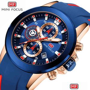 ساعة معصم Minifocus chronograph الساعات العلامة التجارية الرفاهية الرياضية غير الرسمية تاريخ Quartz Sile Wristwatches Waterproof Wrist Wat Dhgarden OTYQ1