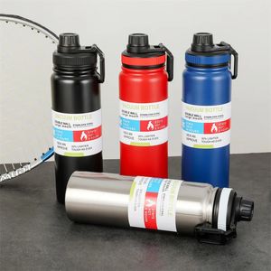 Water Bottles Stainless steel space kettle flame large capacity sports water bottle fire extinguisher portable station wagon cup 231117