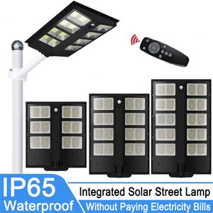 LED Solar Street Lamps Remote Control PIR Motion Sensor Wall Light Waterproof Telescopic Rod Garden Lights for outdoor lighting