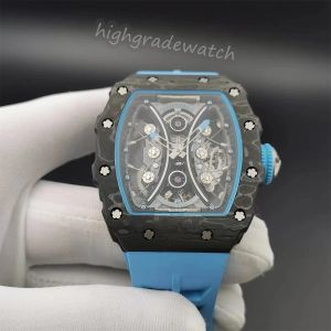 2023 JB-KV Factory Watch 스위스 표준 투어 빌론 움직임 RM011 RM21-01 RM12-01 RM53-01 RM68-01 티타늄 세라믹 탄소 섬유 사파이어 거울 디자이너 시계