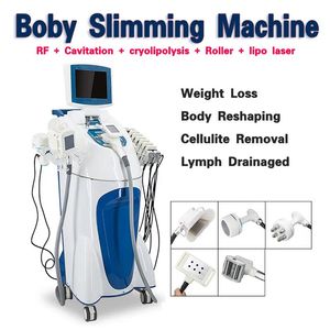 cryolipolysis body slimming vacuum cellulite fat reduce machine roller massge RF Cavitation weight loss Skin Tightening deive 5 in 1 V9