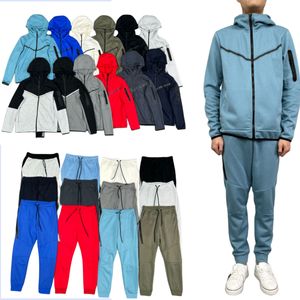 Calças de grife mens mulheres tech fleece calças esportivas moletom com capuz activewear casual cordão masculino solto um zip moda terno jaqueta masculina sportsuit