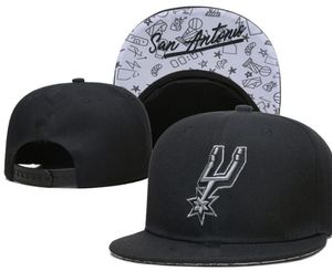 San Antonio''Spurs''Ball Caps Casquette 2023-24 unissex moda algodão boné de beisebol snapback chapéu homens mulheres chapéu de sol bordado primavera verão boné atacado A6