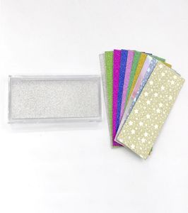 200 Pcs Eyelash Glitter Background Paper for Lashes Packaging Box Rectangle Glitter Paper for Private Label Eyelash Box9463748