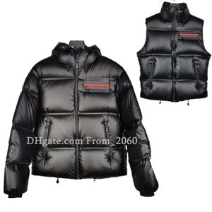 Piumino nero da uomo Piumini da donna streetwear qualità weinter outwear outdoor mantieni caldo cappotto firmato gilet parka Texture avanzata Giacca scozzese kaki ssss