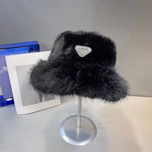 Cappello da pescatore da donna caldo autunno inverno di design di lusso a 5 colori Cappello caldo di peluche di alta qualità con capelli di visone imitazione caldo